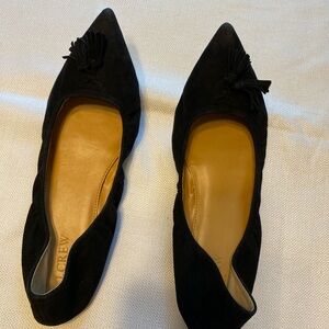 J Crew Stretch Tassel Suede Flats